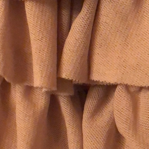 💓Aqua Ballerina Style Black Tank Wide Band Waist, Beige Soft Ruffle Dress - Picture 12 of 13